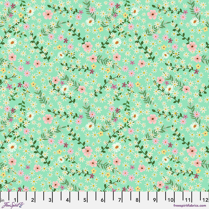 Floral Fiesta - Happy Petals - Mint - PWMC106.XMINT