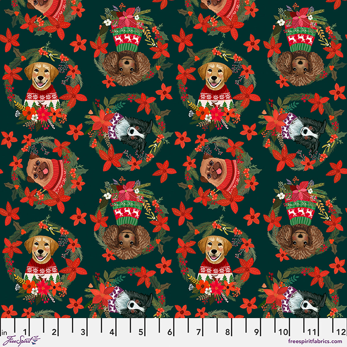 Christmas Pets - Christmas Dogs - Spruce - PWMC108.XSPRUCE