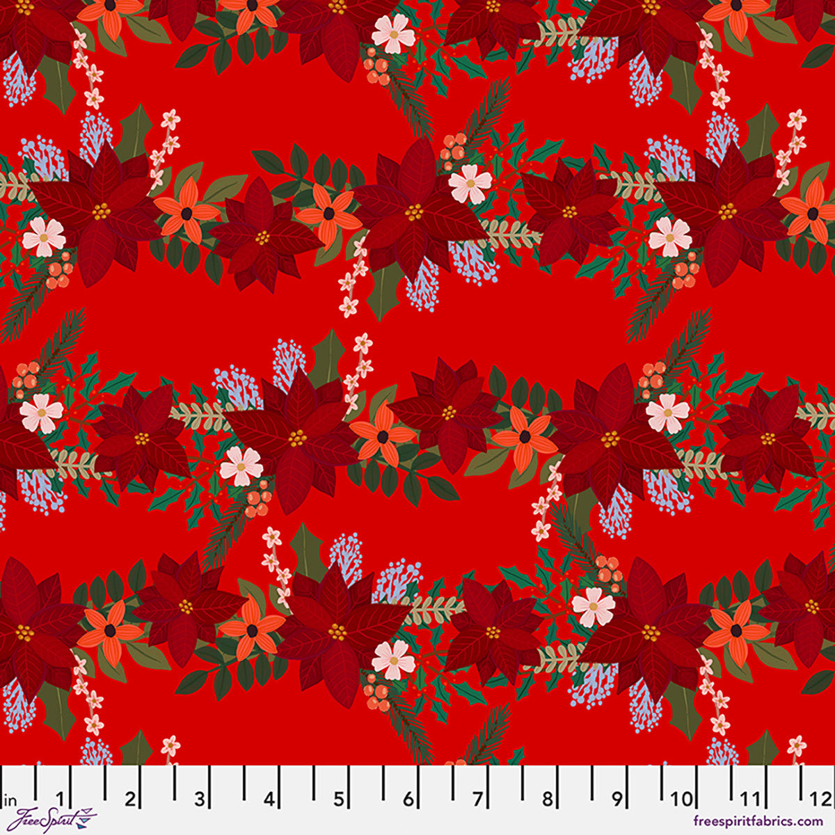 Christmas Pets - Christmas Lace - Red - PWMC111.XRED
