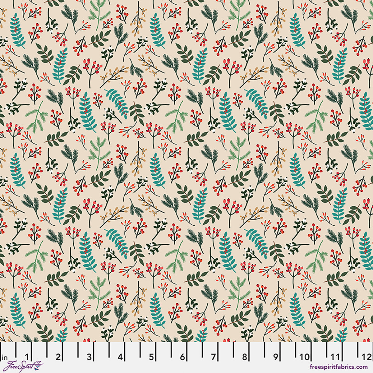 Christmas Pets - Christmas Berries - Ivory - PWMC114.XIVORY