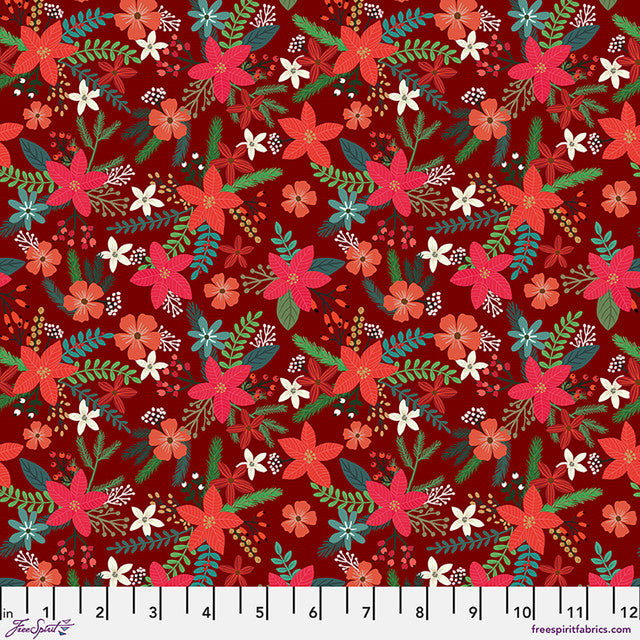 Christmas Pets - Christmas Foliage - Berry - PWMC115.XBERRY