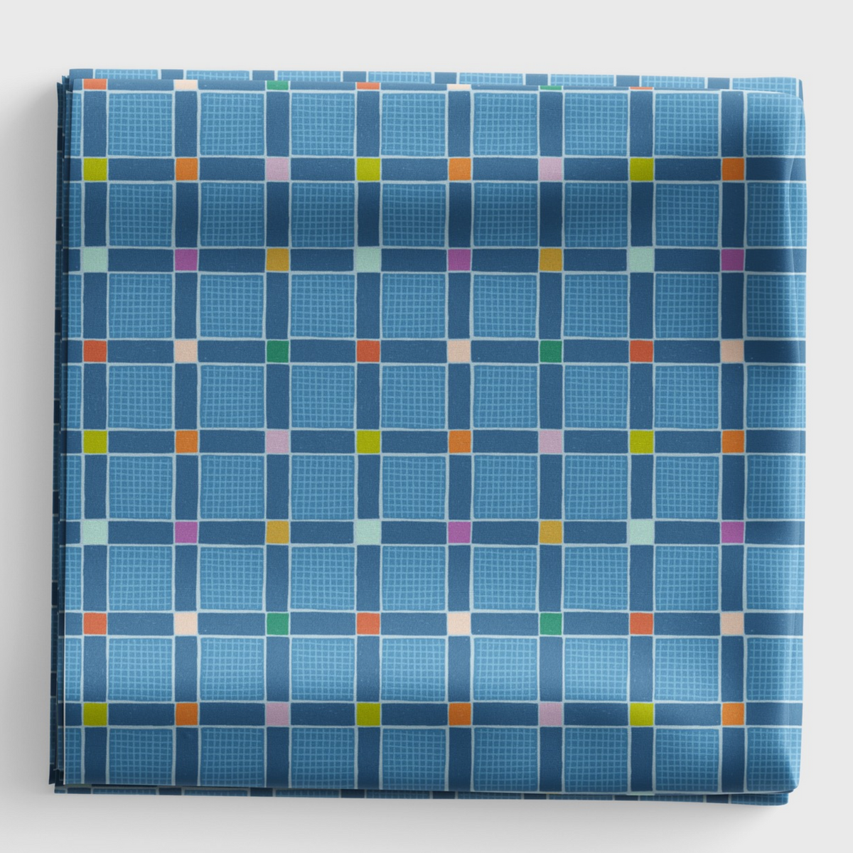 Patchwork Joy - Lovely check blue - L38C