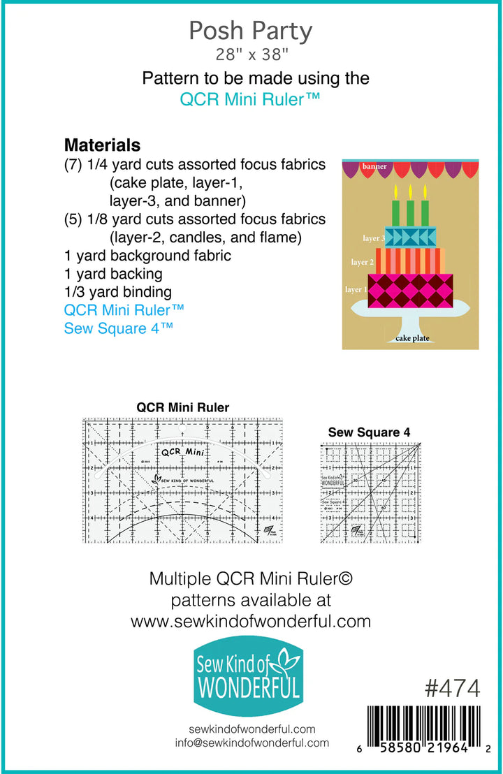 Posh Party Quilt Pattern - Sew Kind of Wonderful