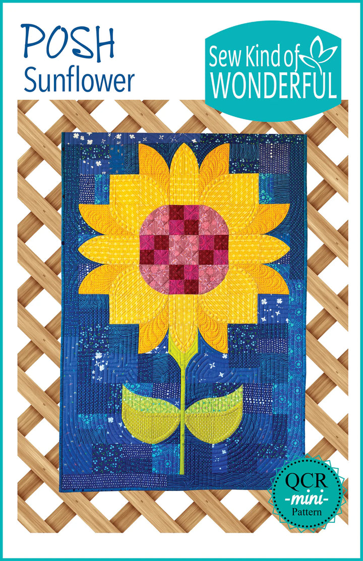 Posh Sunflower Quilt Pattern - Sew Kind of Wonderful
