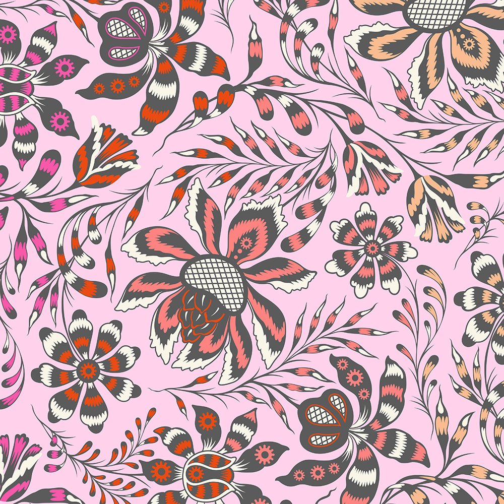 ROAR! Super Wild Vine - Blush - Tula Pink - 108" Wideback