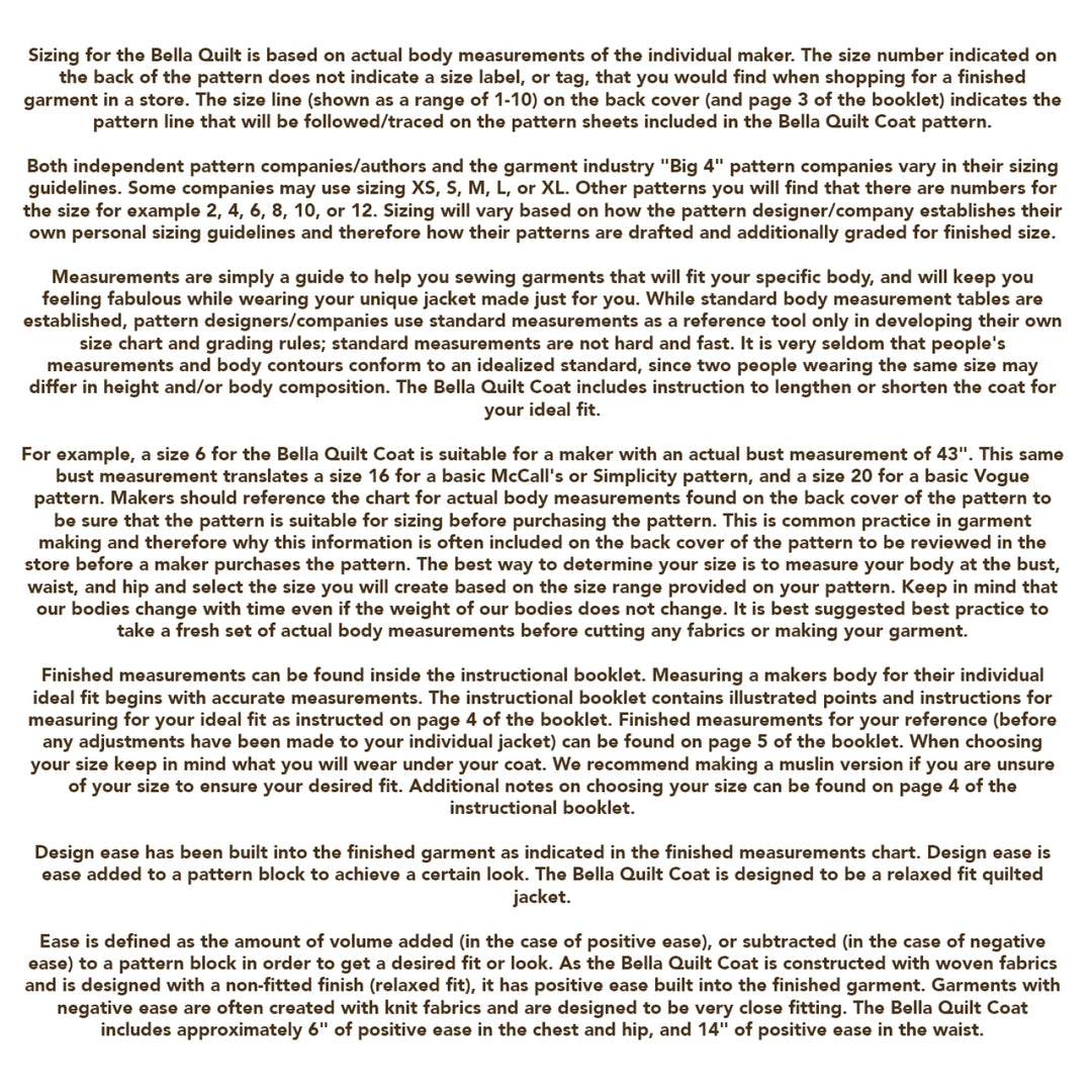 Bella Quilt Coat Pattern - Quilting Elissa