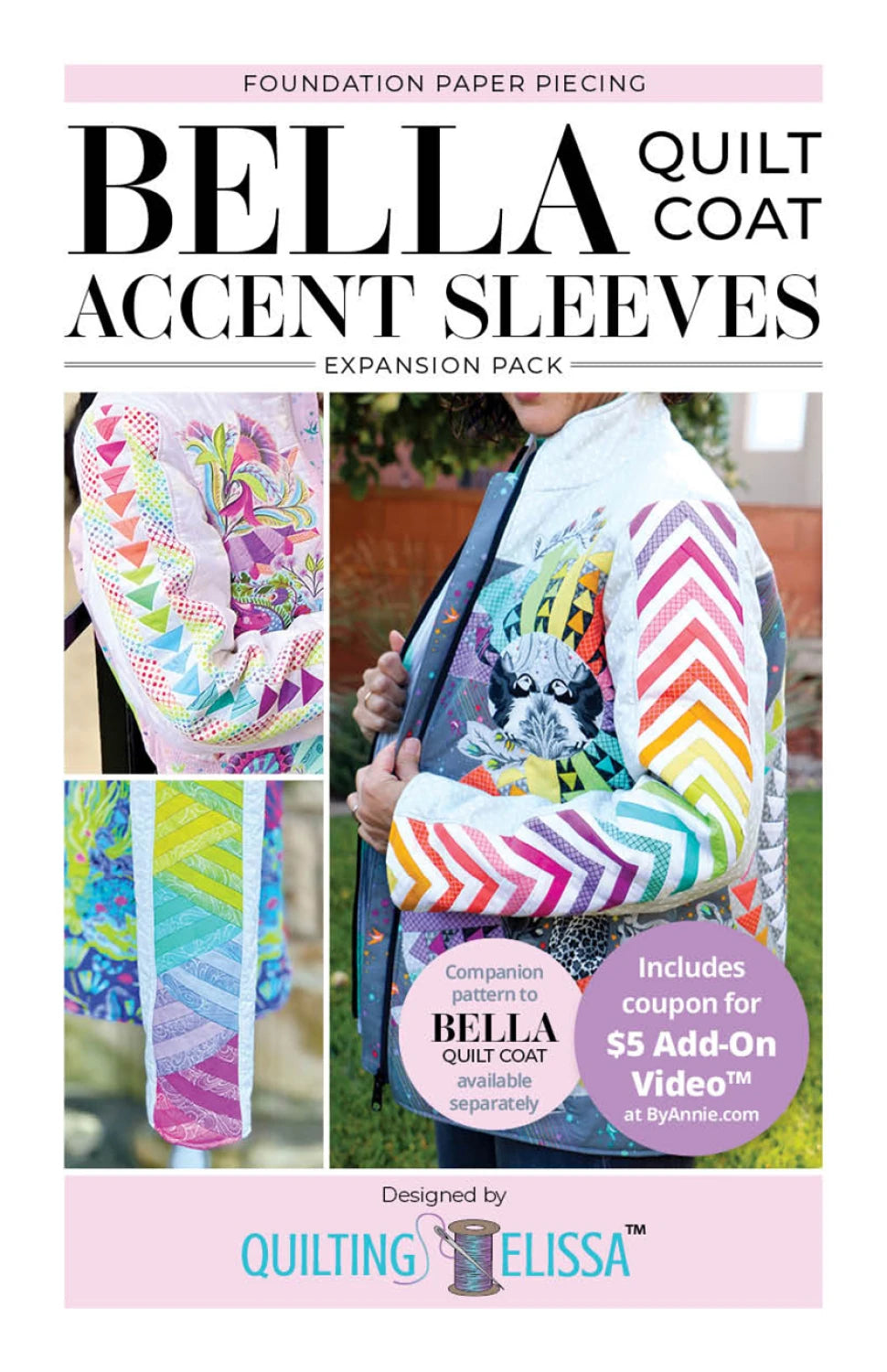Bella Accent Sleeves - FPP Expansion Pack (for Bella Quilted Coat) - Quilting Elissa
