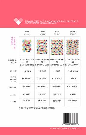 Triangle Peaks Quilt Pattern - Quilty Love