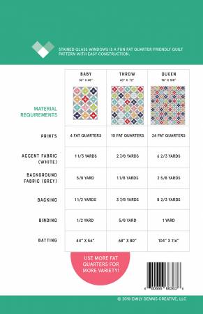 Stained Glass Windows Quilt Pattern - Quilty Love