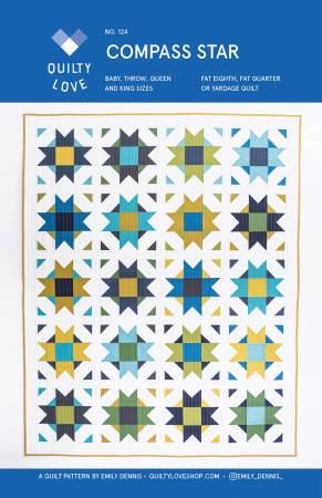Compass Star Quilt Pattern - Quilty Love