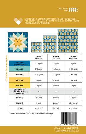 Night Stars Quilt Pattern - Quilty Love