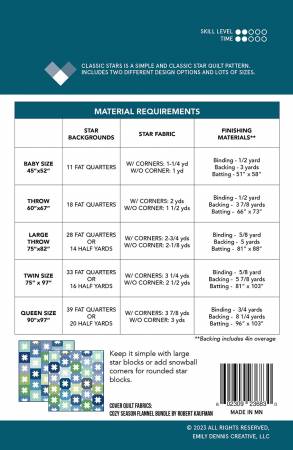 Classic Stars Quilt Pattern - Quilty Love