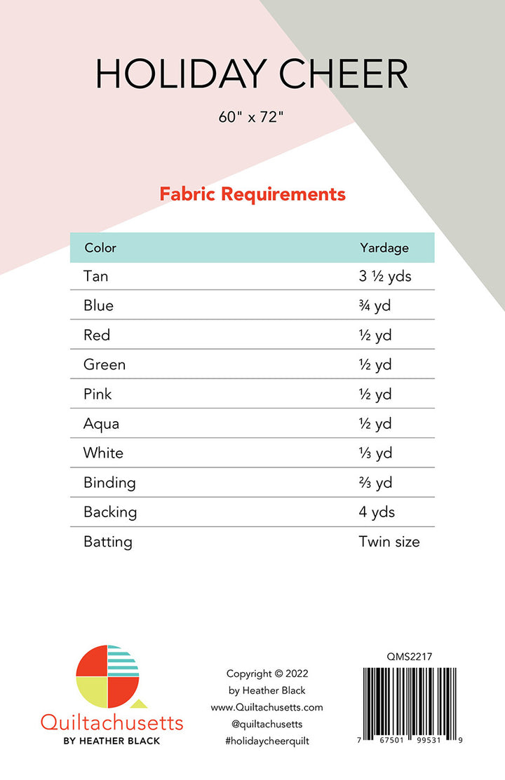 Holiday Cheer Quilt Pattern