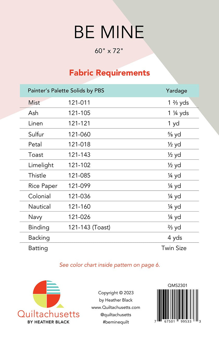 Be Mine Quilt Pattern