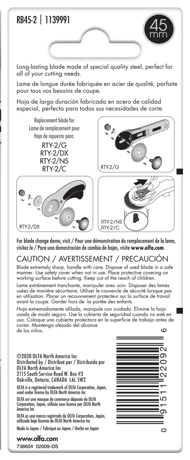Endurance Rotary Replacement Blade 2pk