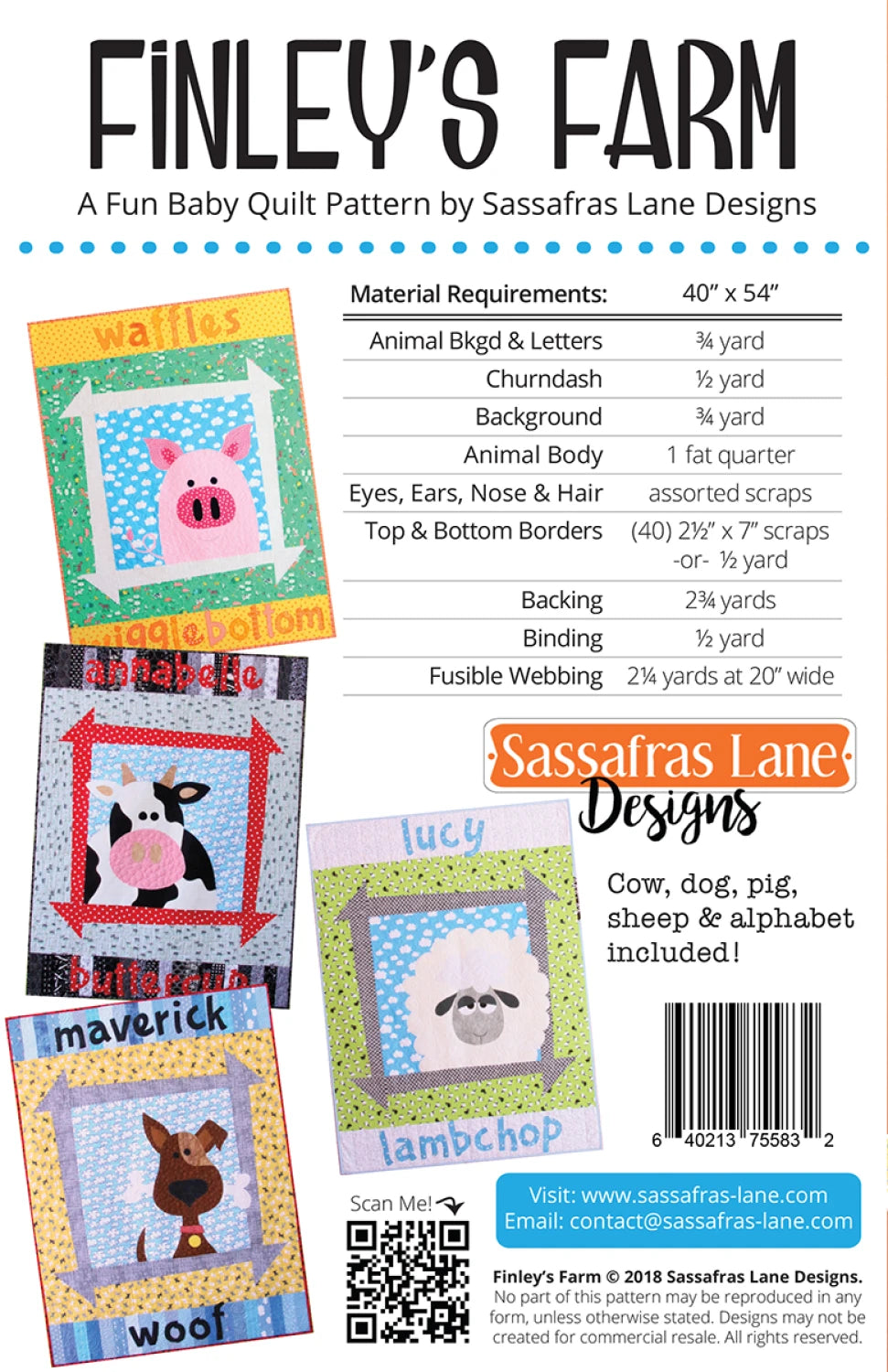 Finley's Farm - Sassafras Lane Designs