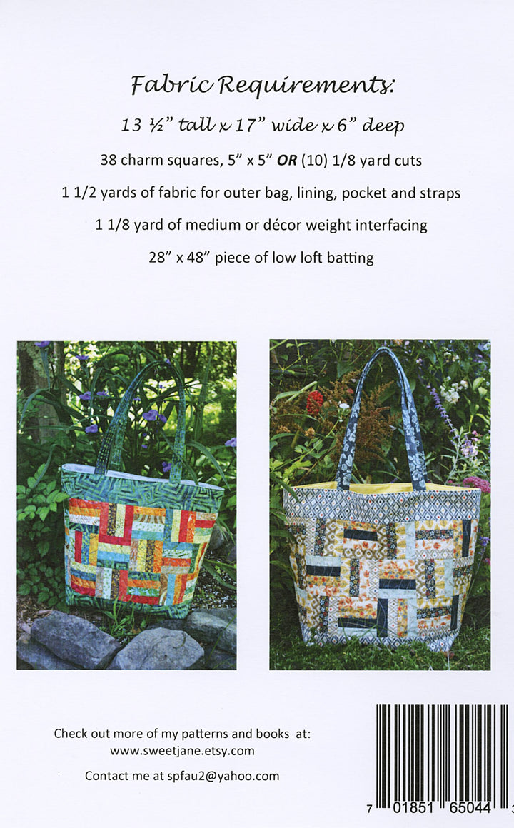 Rail Fence Tote Bag Pattern