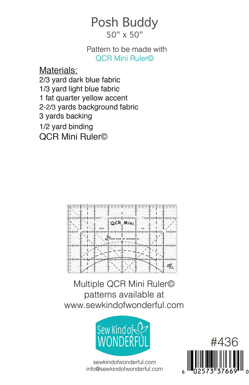 Posh Buddy Quilt Pattern - Sew Kind of Wonderful