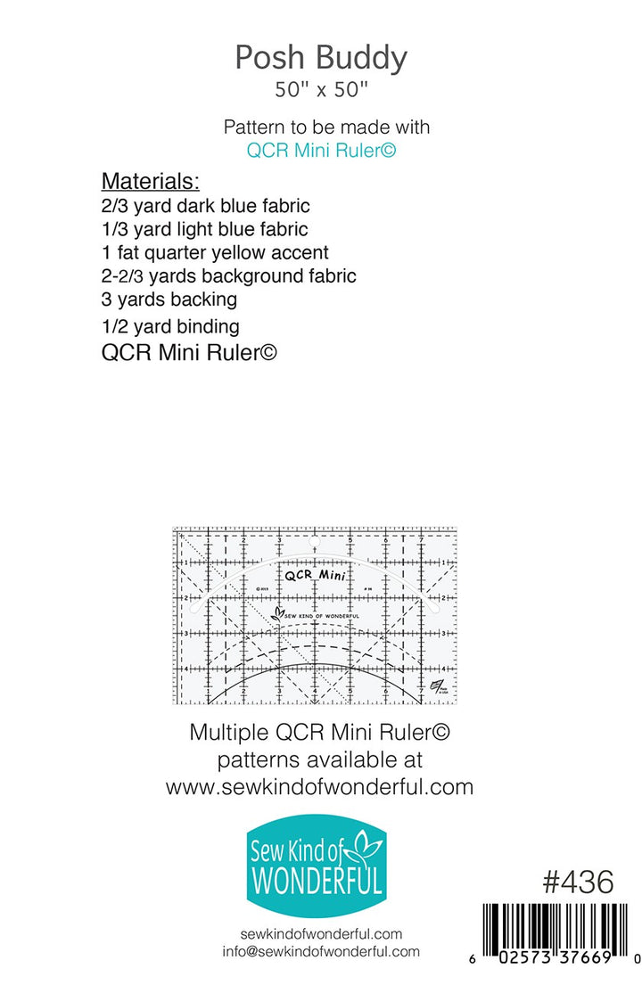 Posh Buddy Quilt Pattern - Sew Kind of Wonderful