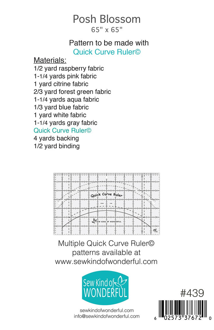 Posh Blossom Quilt Pattern - Sew Kind of Wonderful