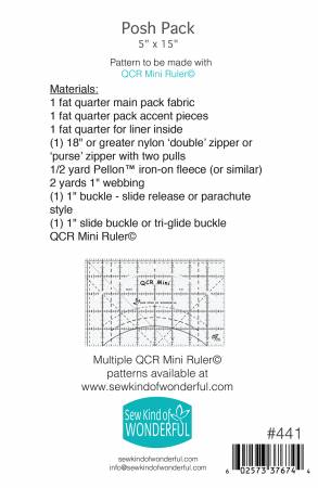 Posh Pack (Fanny Pack) Sew Kind of Wonderful Pattern