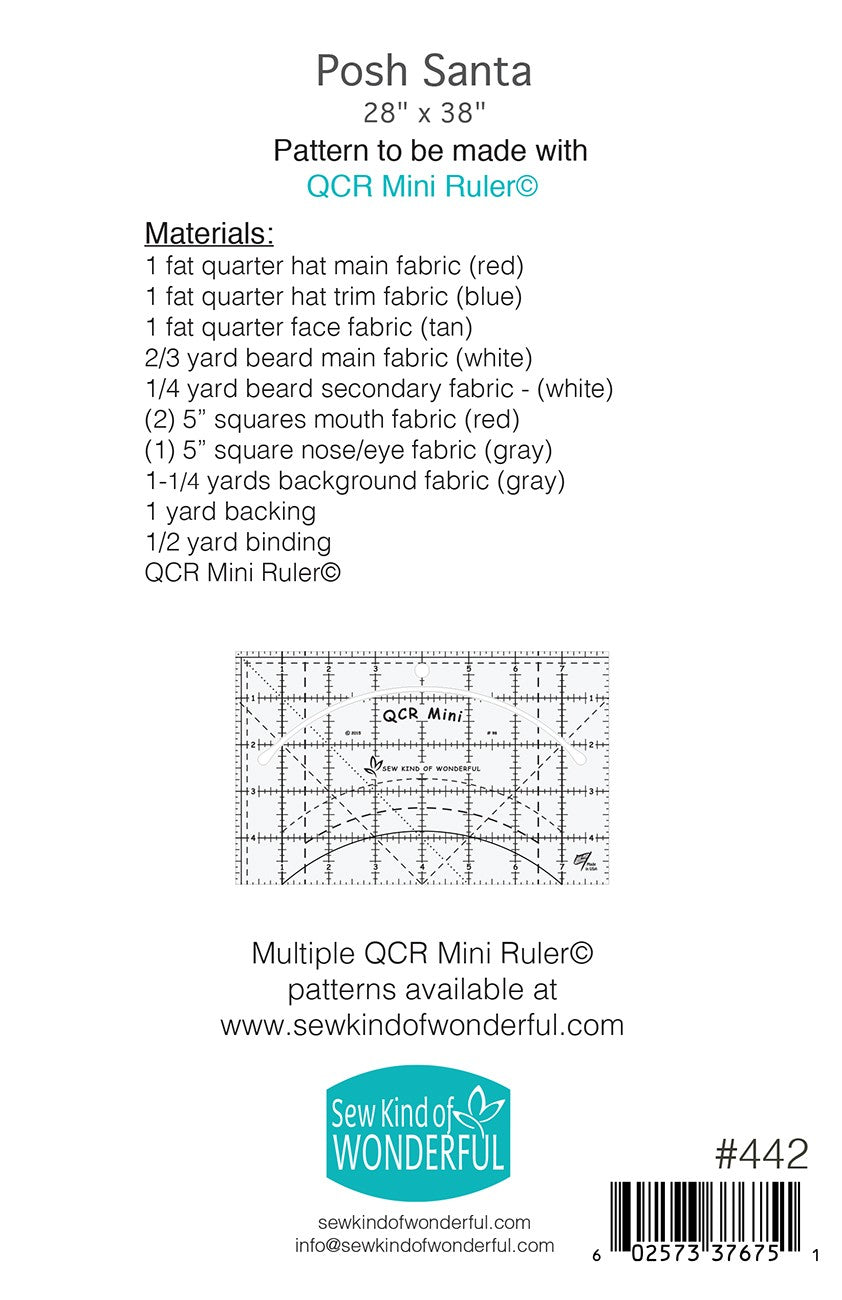 Posh Santa Quilt Pattern - Sew Kind of Wonderful