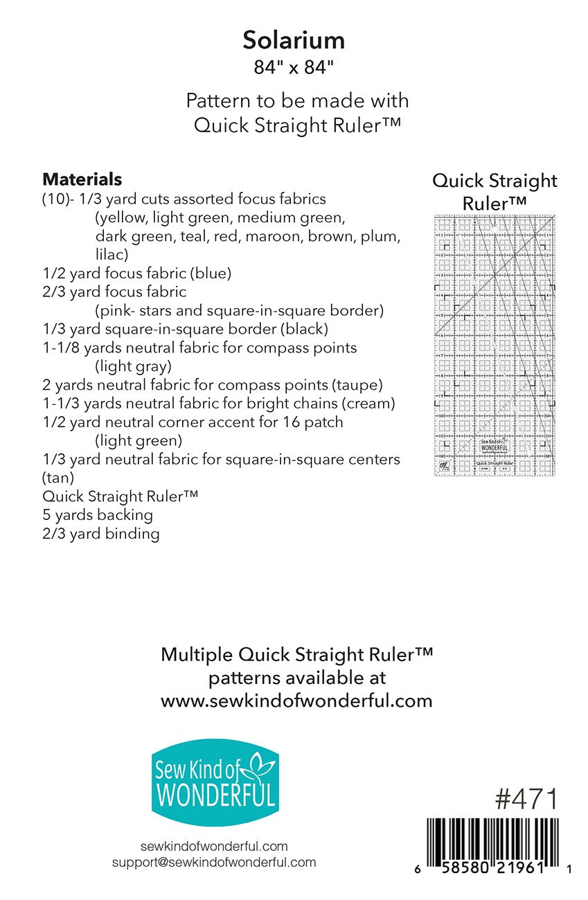 Solarium Quilt Pattern - Sew Kind of Wonderful