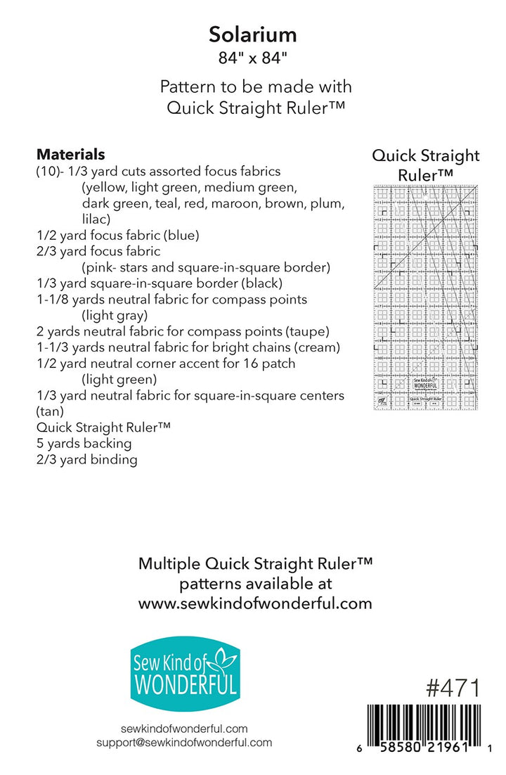 Solarium Quilt Pattern - Sew Kind of Wonderful