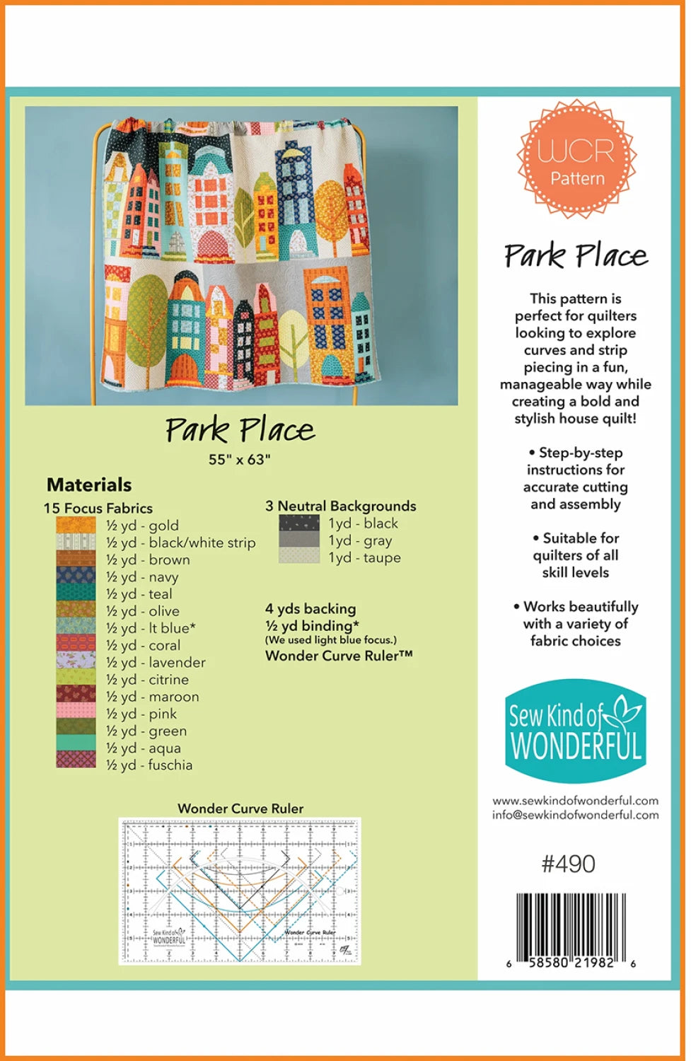 Park Place Pattern - Sew Kind of Wonderful