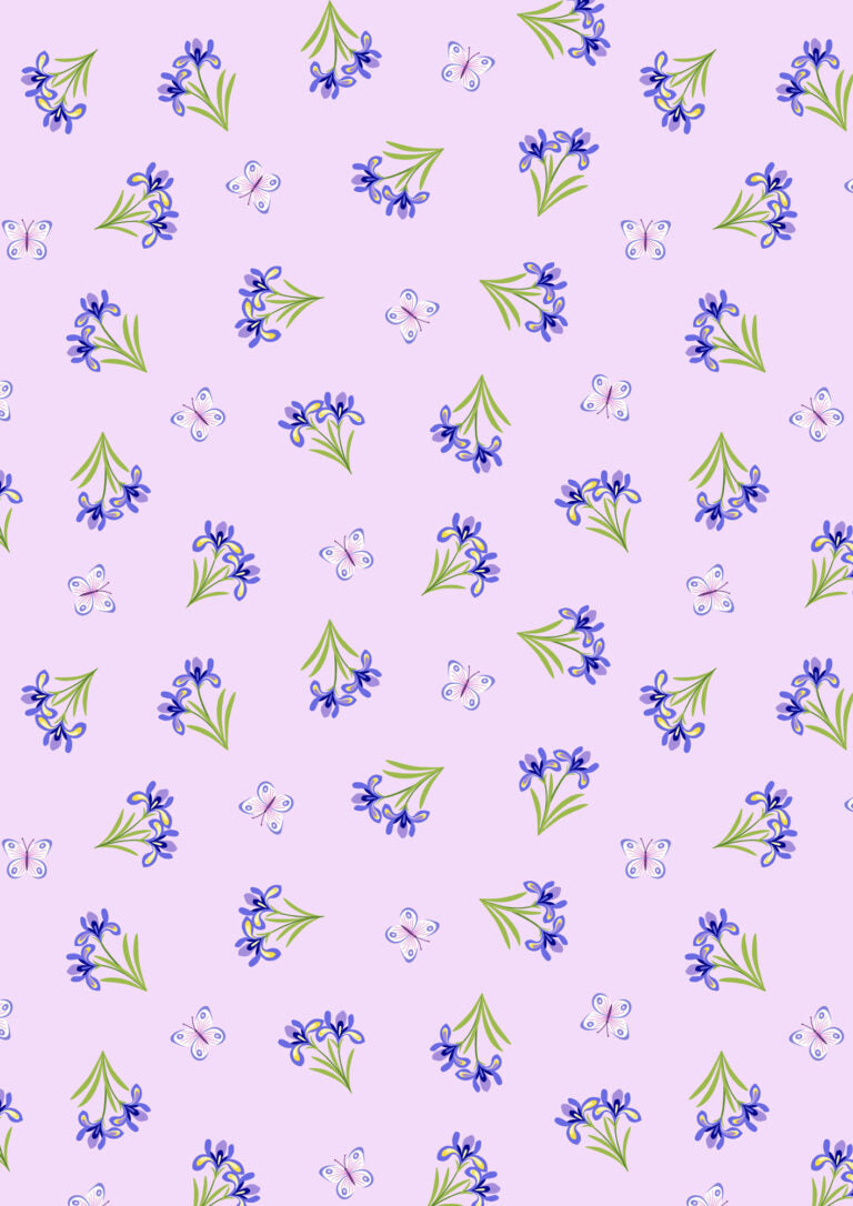 Small Things...Country Garden - Butterflies and Irises - SM89