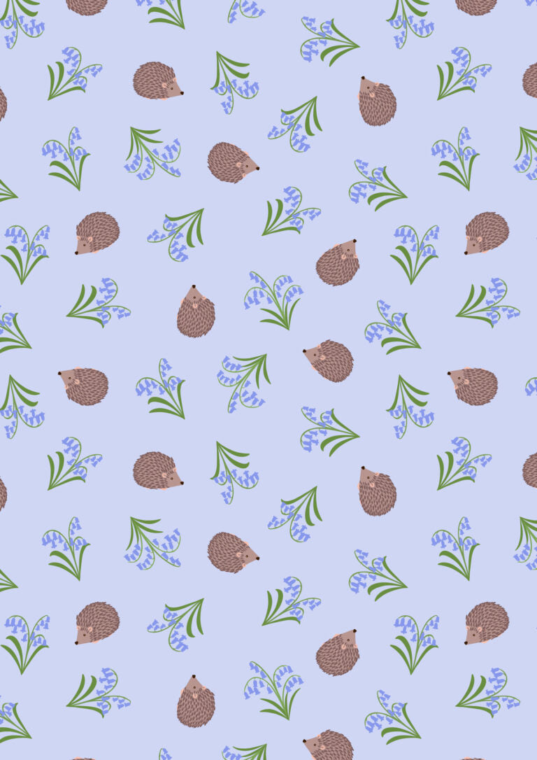 Small Things...Country Garden - Hedgehogs and Bluebells - SM90