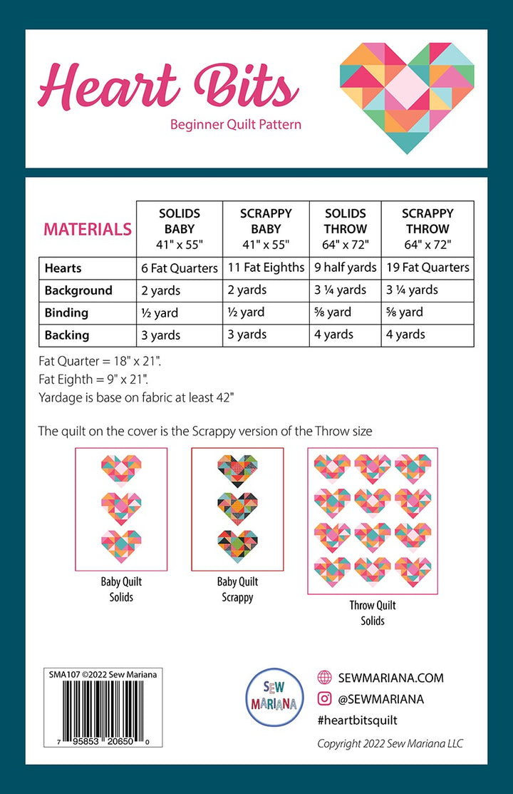 Heart Bits Quilt Pattern