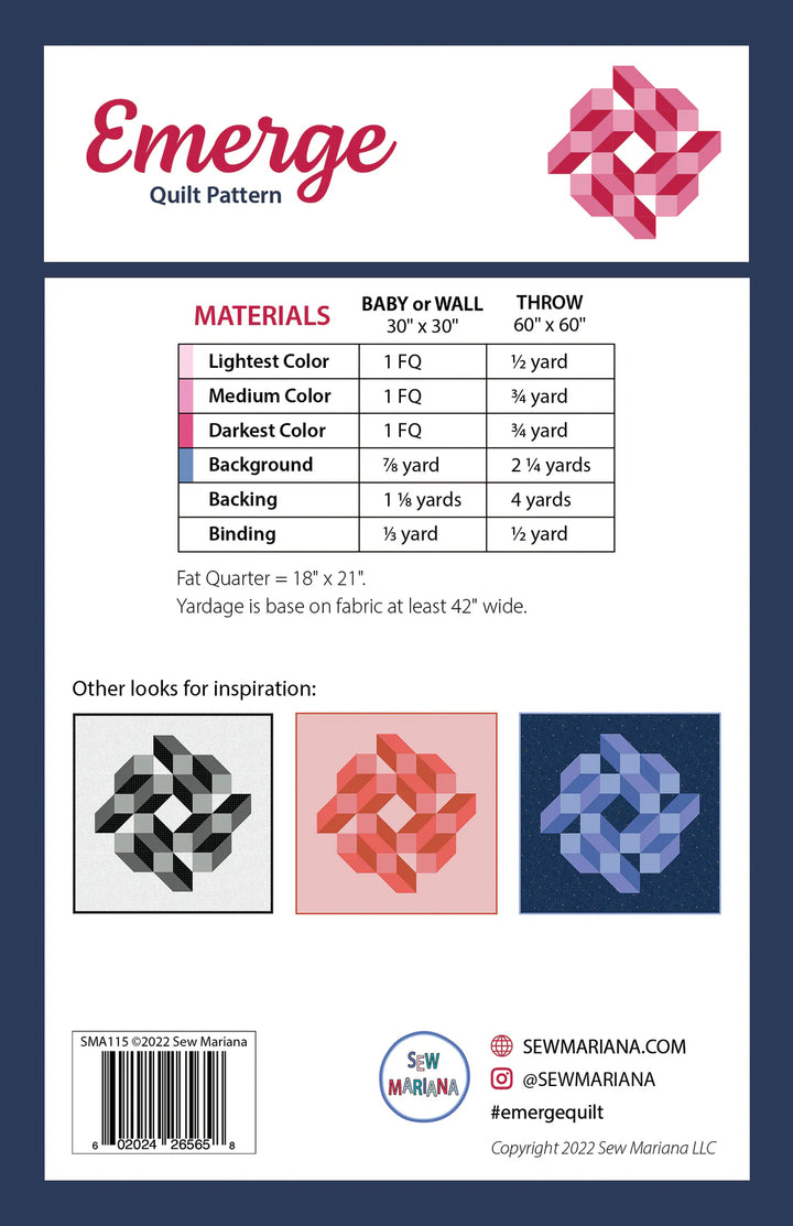 Emerge Quilt Pattern