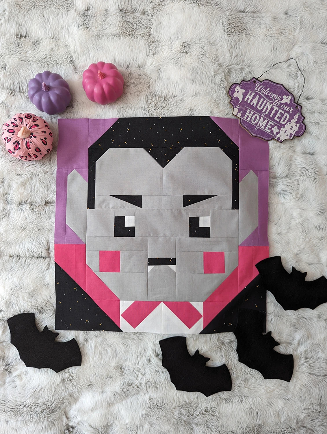 Spooky Dracula Quilt Pattern - Satomi Quilts