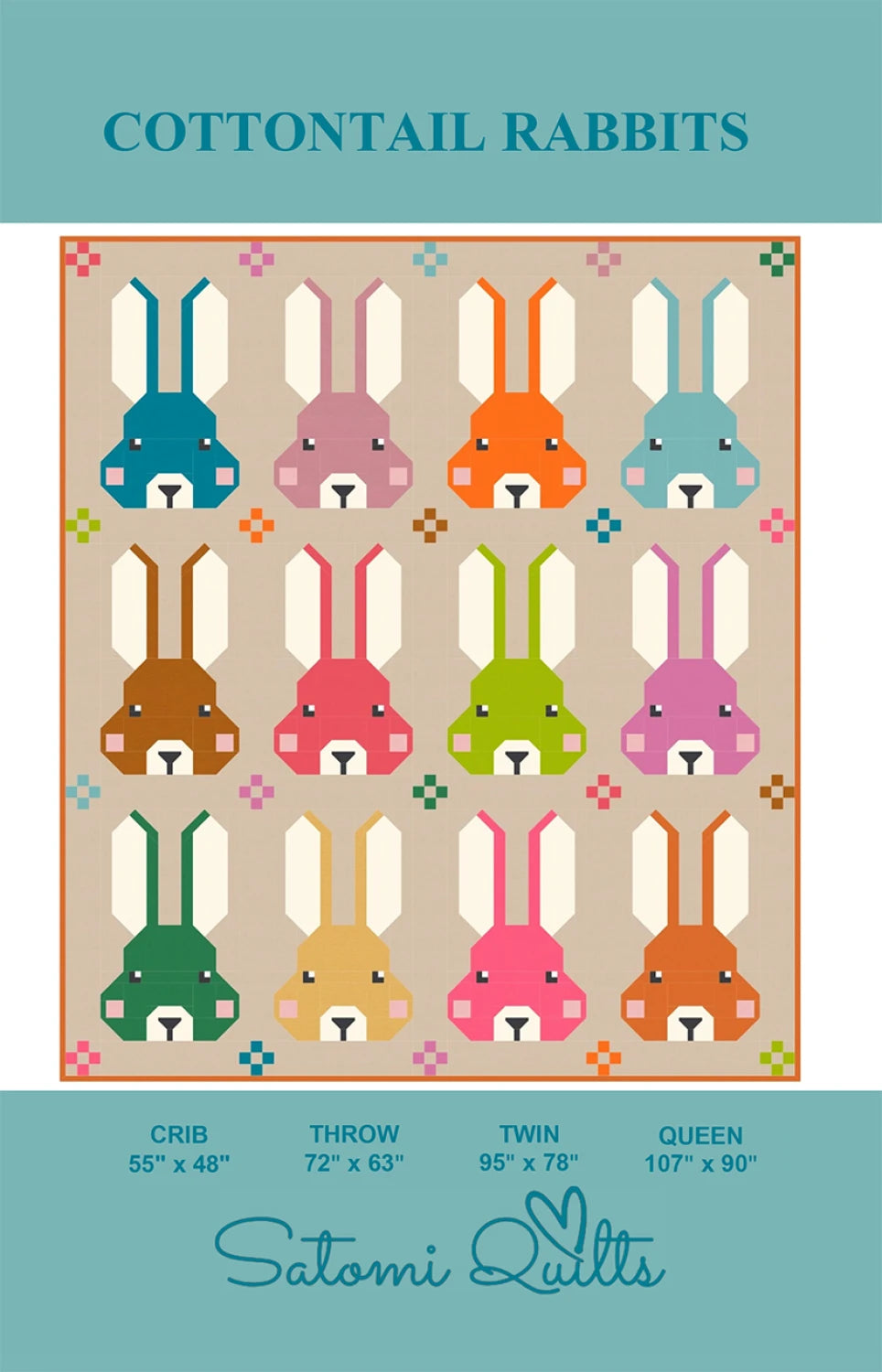 Cottontail Rabbits Quilt Pattern - Satomi Quilts