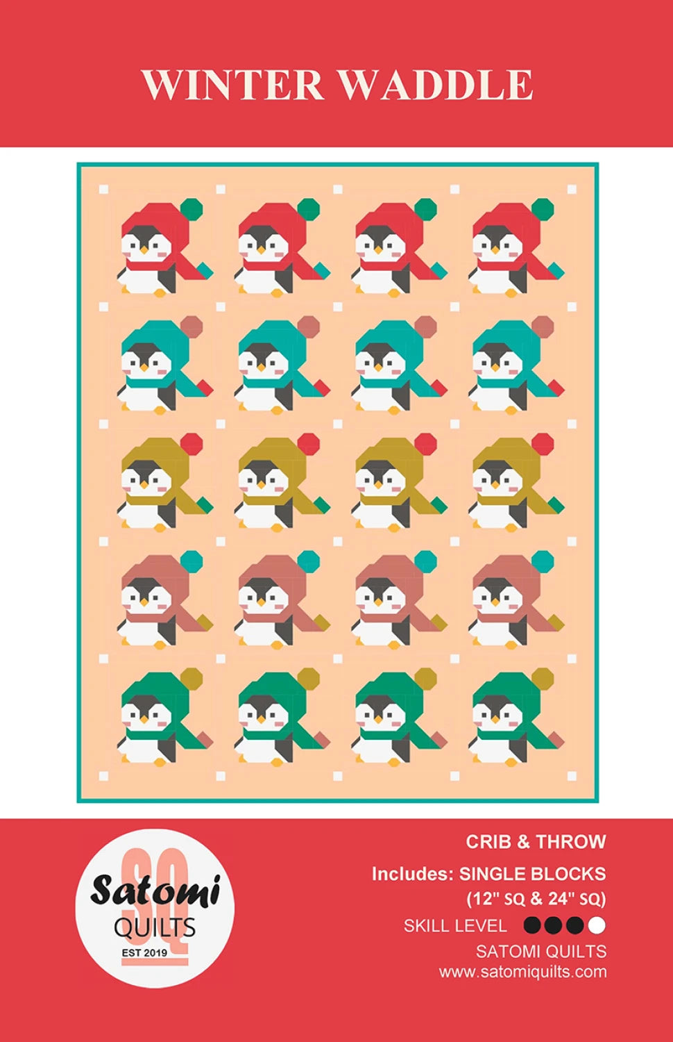Winter Waddle Quilt Pattern - Satomi Quilts