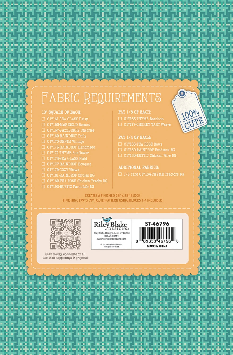 Farmer's Daughter Quilt Seeds - Winter Barn