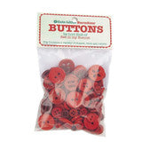 Cute Little Buttons - Barndoor - assorted reds