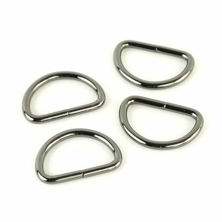 4 D-Rings 1" Gunmetal