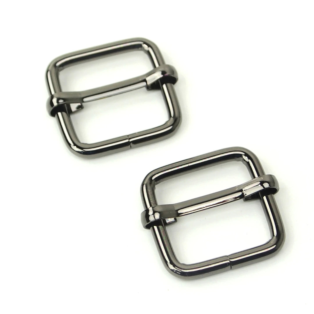 Two Slider Buckles 3/4" Gunmetal