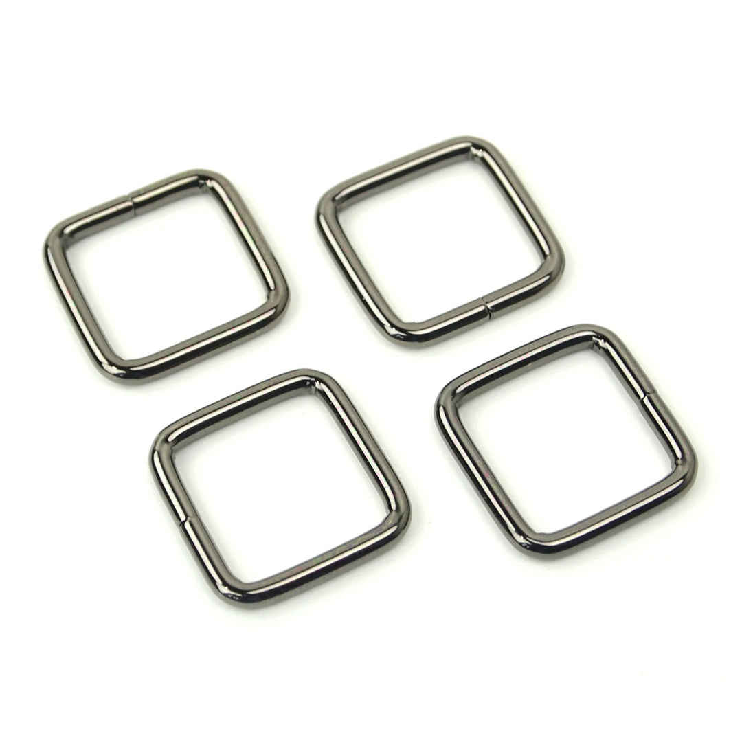 Four Rectangle Rings 3/4" Gunmetal