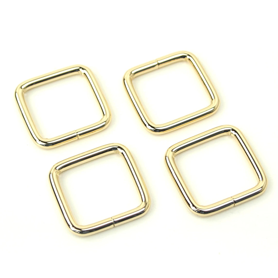 Four Rectangle Rings 3/4" Gold