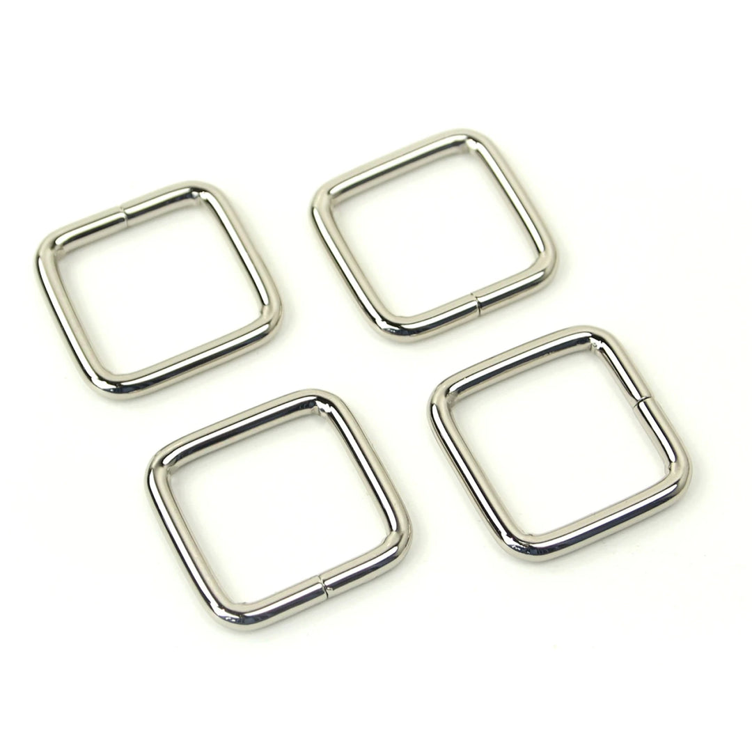 Four Rectangle Rings 3/4" Nickel