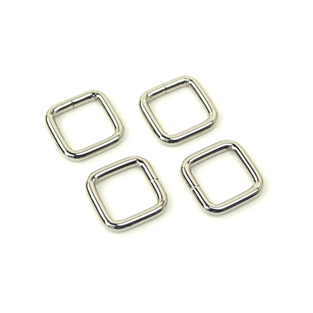 Four Rectangle Rings 1/2" Nickel