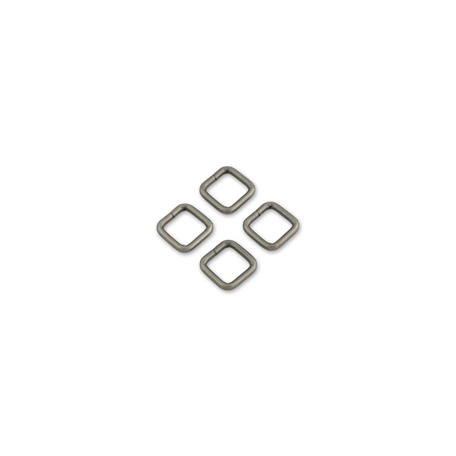 Four Rectangle Rings 1/2" Antique Nickel
