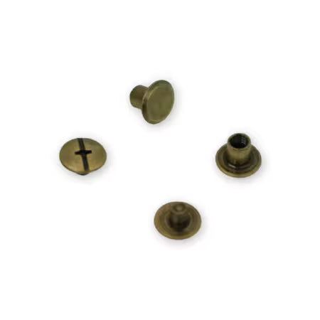Chicago Screws - 6mm - 12ct - Antique Gold