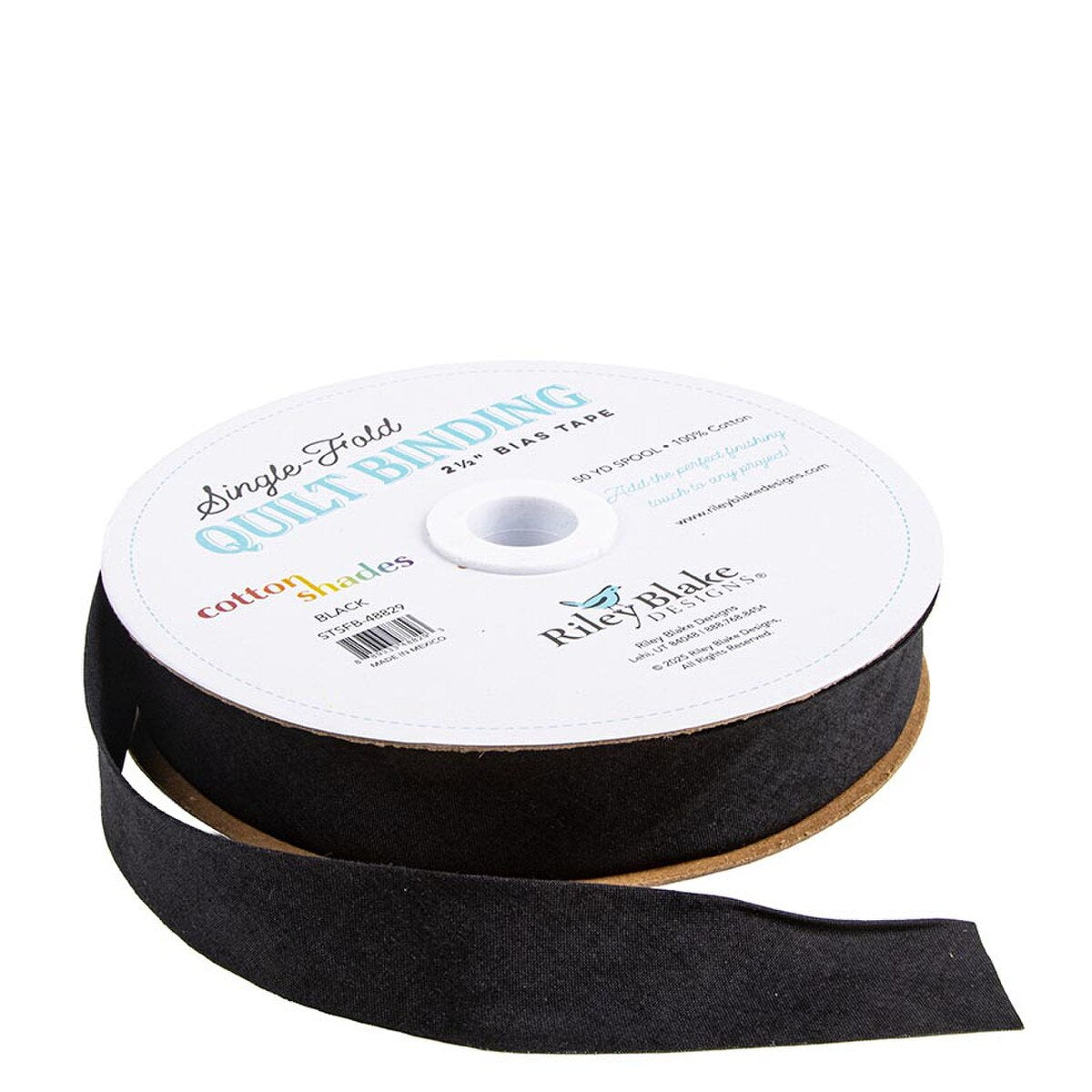 Single-Fold Quilt Binding - Shade Black