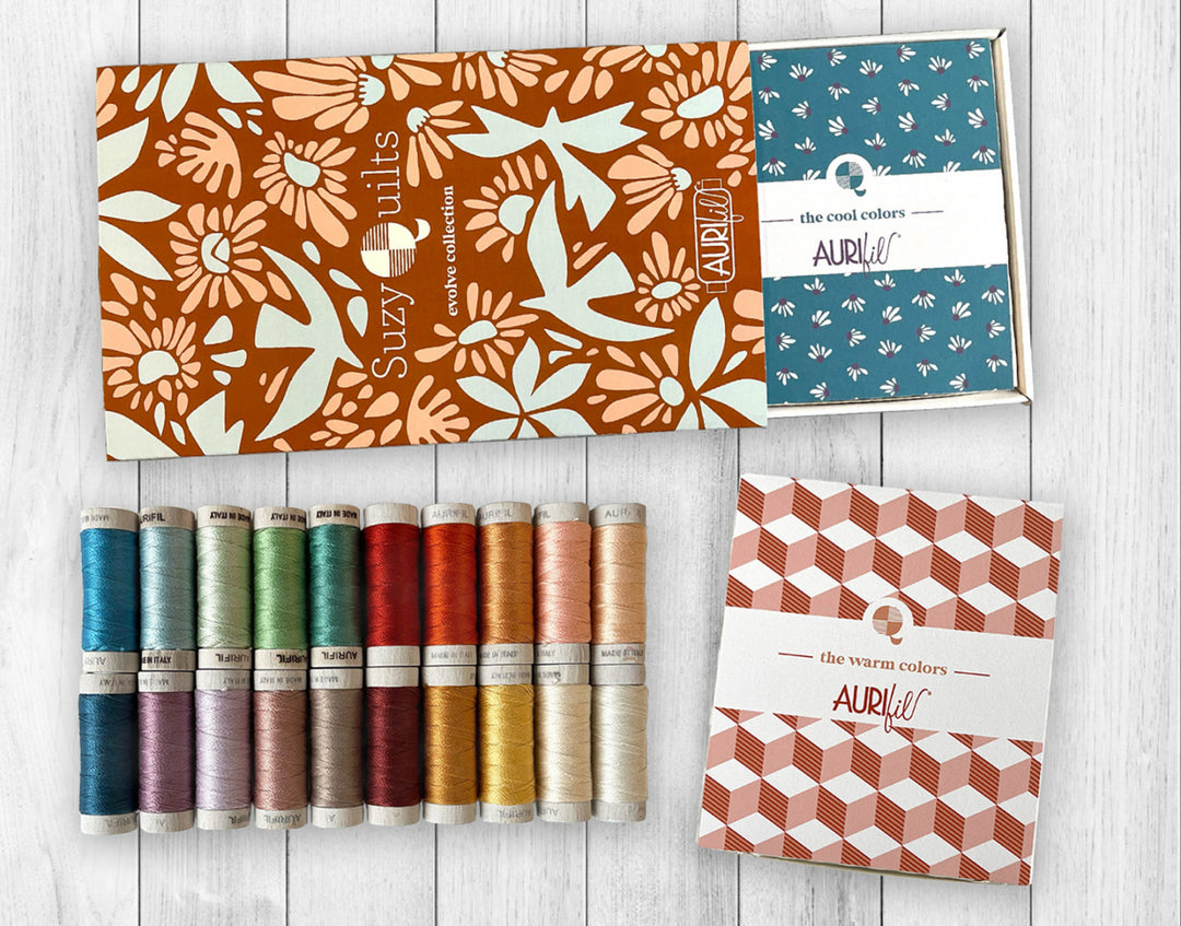 Evolve Collection by Suzy Quilts - Aurifil Thread Collection