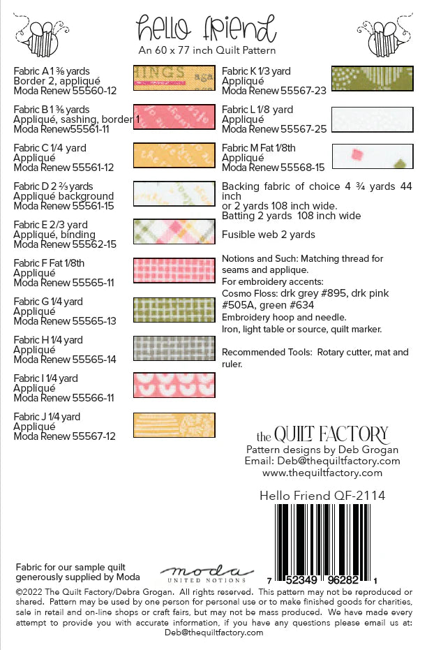 Hello Friend Quilt Pattern - The Quilt Factory