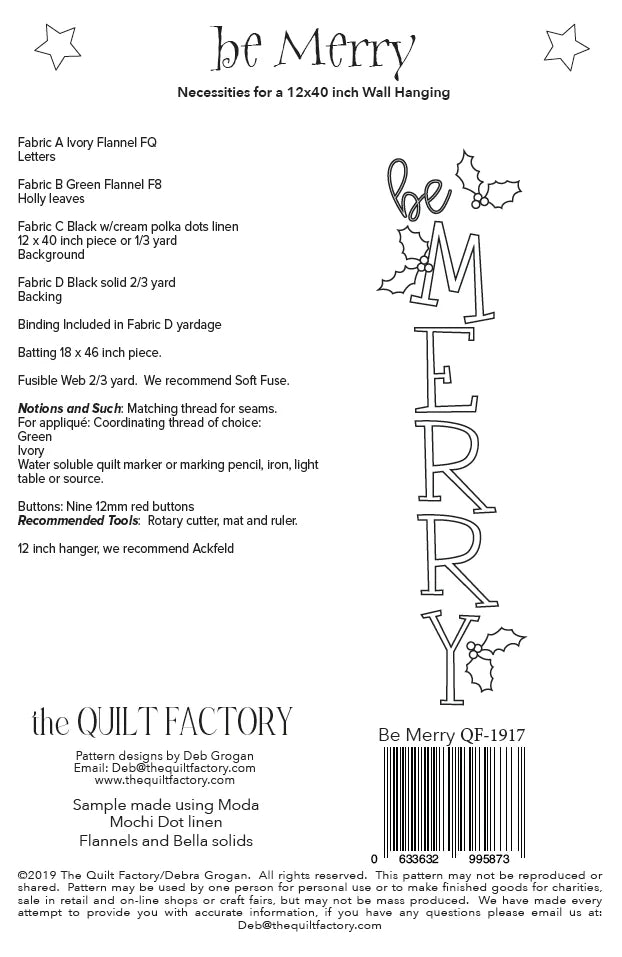 Merry Holidays Quilt Pattern - The Quilt Factory